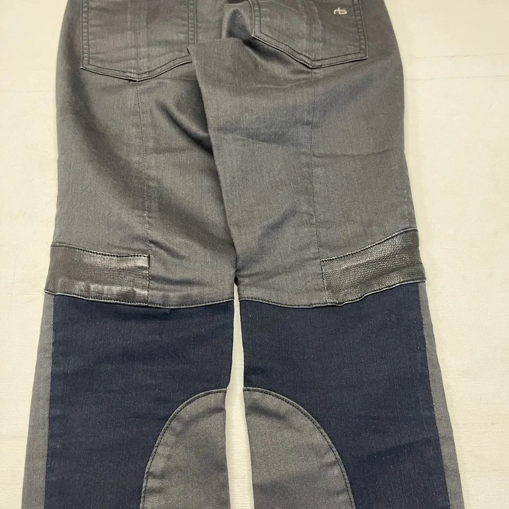 Rag & Bone jeans womens size 26 gray‎ blue lamb skin - Picture 3 of 16